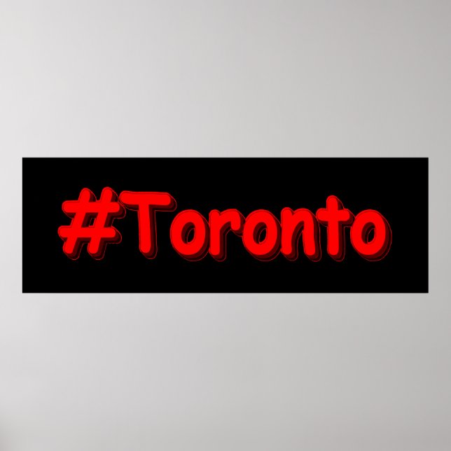 Poster "#Toronto" Design. Comprar Agora (Frente)