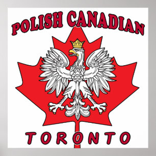 Póster Toronto Polonês Folha Canadense