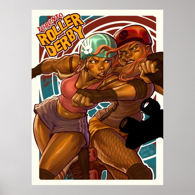 Póster Toronto Roller Derby (Frente)