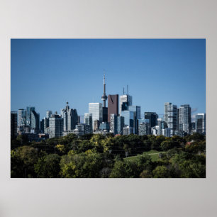 Poster Toronto Skyline Do Riverdale Park No 8 Color