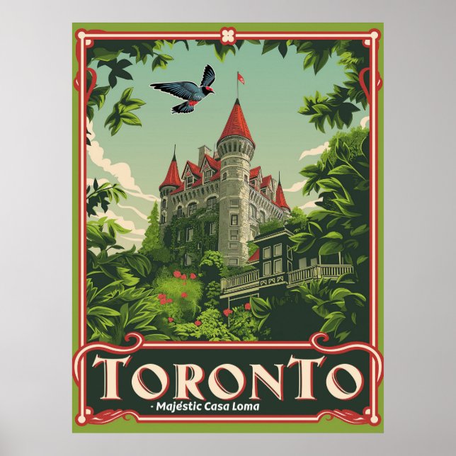Poster Toronto: Vintage Casa Loma (Frente)