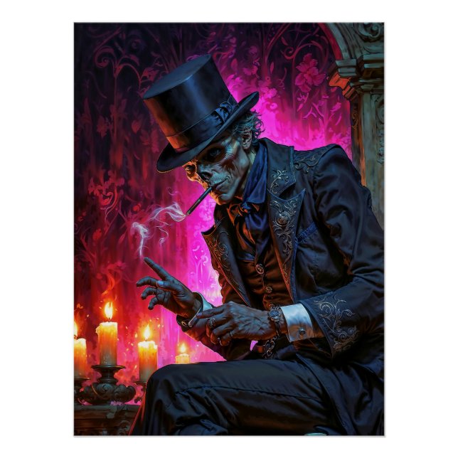 Póster Torrada da Meia-Noite com o Barão Samedi (Frente)