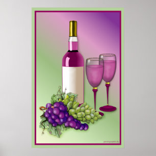 Póster Torrada de Vinho e Uva