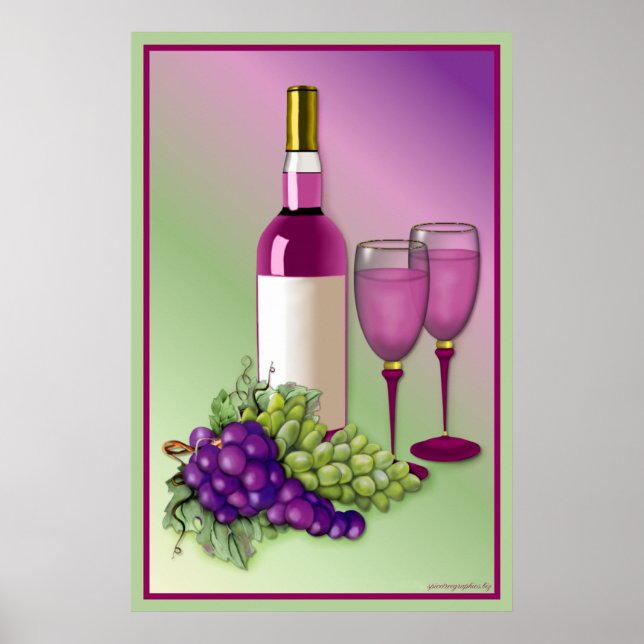 Póster Torrada de Vinho e Uva (Frente)