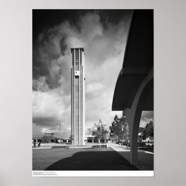 Póster Torre Bell com Arcos no Edifício Biblioteca (Frente)