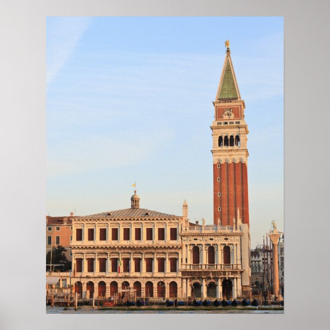 Póster Torre Bell, Piazza San Marco, Veneza (Frente)