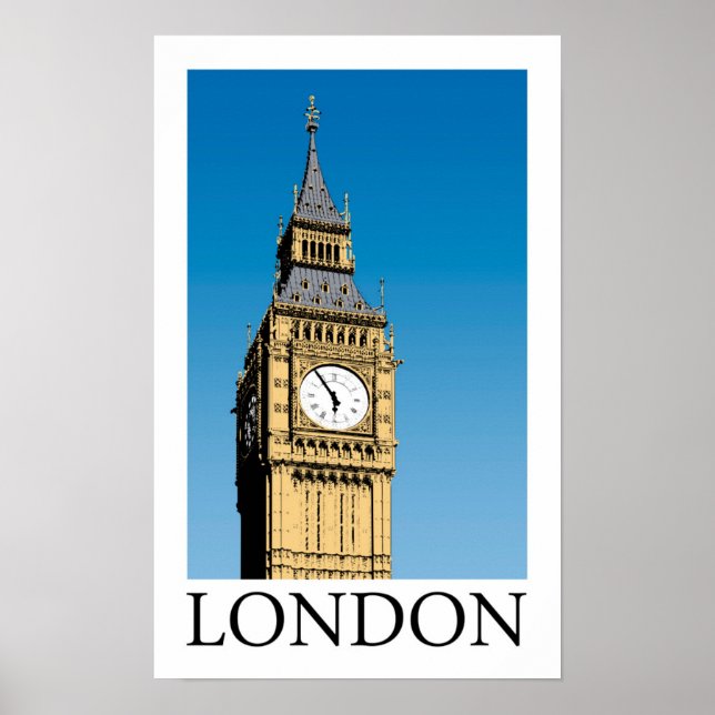 Poster Torre Big Ben Clock (Frente)