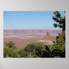 Poster Torre Candlestick no Parque Nacional de Canyonland