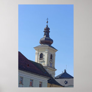 Póster Torre Católica Sibiu Romênia