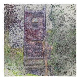 Póster Torre da Igreja de St. Mary, Luddenden