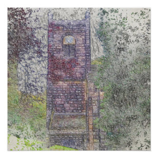 Póster Torre da Igreja de St. Mary, Luddenden