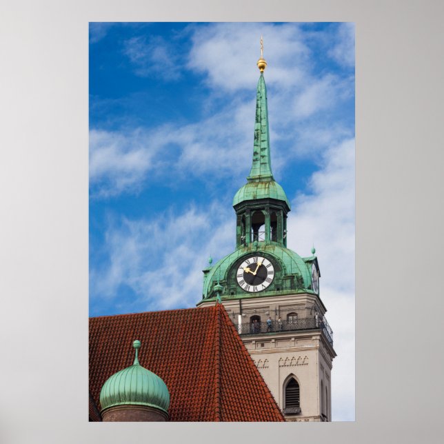 Poster Torre da Igreja Peterskirche (Frente)
