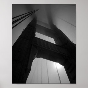 Poster Torre da ponte de ouro em Nevoeiro - São Francisco