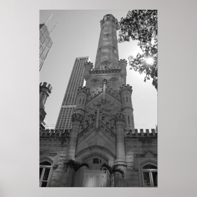 Póster Torre de Água de Chicago (Frente)