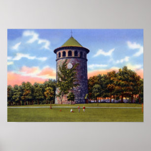 Poster Torre de água do parque de Wilmington Delaware