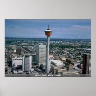 Póster Torre de Calgary, Alberta, Canadá