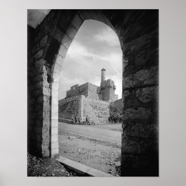 Poster Torre de David em Jerusalém (Frente)