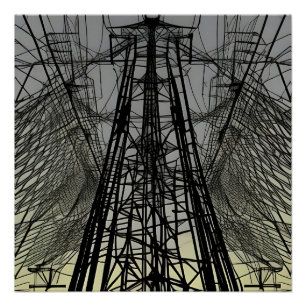 Póster Torre de Emaranhado de Fios