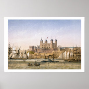 Poster Torre de Londres, c.1862 (litho da cor)