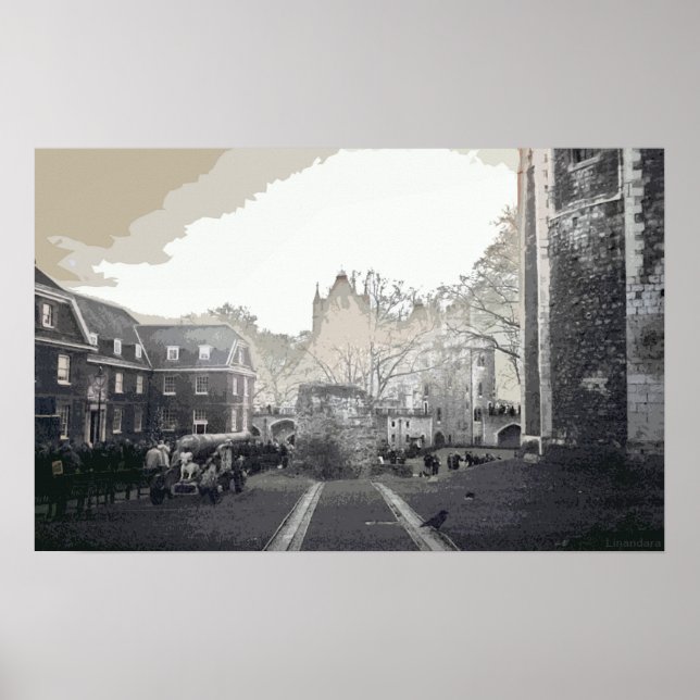 Poster Torre de Londres por Alexandra Cook aka Linandara (Frente)