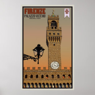 Póster Torre de Palazzo Vecchio