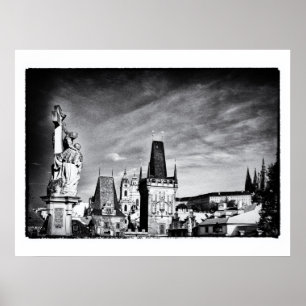 Poster Torre de Ponte de Praga & Charles /Tchechia