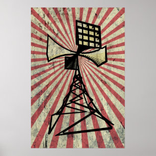 Poster Torre de rádio da sirene