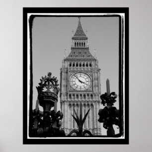 Póster Torre de Relógio "Big Ben" no Palácio Westminste