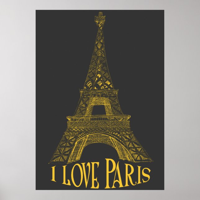 Poster Torre Eiffel (Frente)