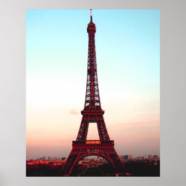 Póster Torre Eiffel (Frente)