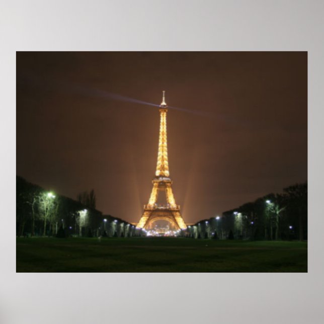 Poster Torre Eiffel à Noite (Frente)
