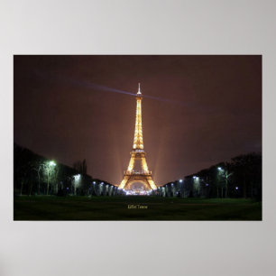 Póster Torre Eiffel à Noite