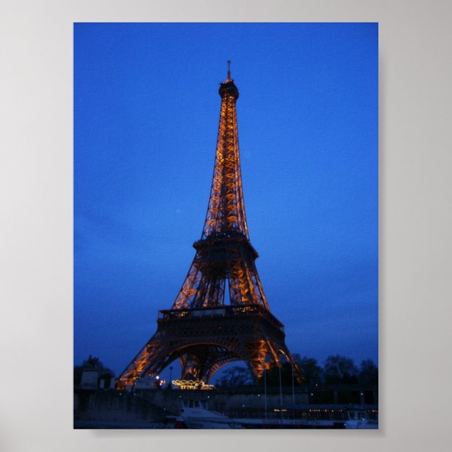 Póster Torre Eiffel à Noite (Frente)