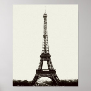 Poster Torre Eiffel antiga
