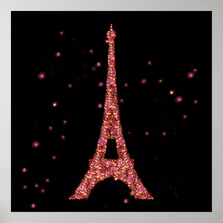 Póster Torre Eiffel da Glitter