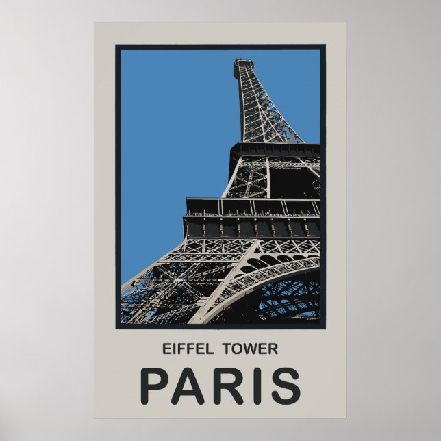 Póster Torre Eiffel de Paris (Frente)