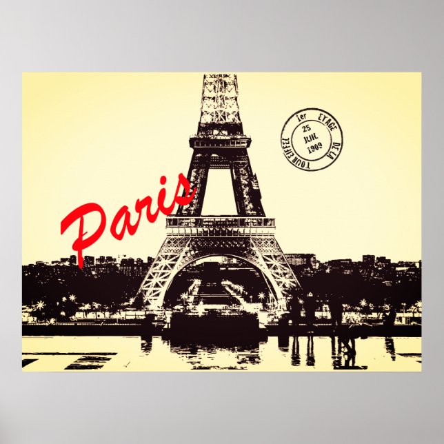 Poster Torre Eiffel de Paris (Frente)