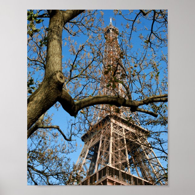 Poster Torre Eiffel de Paris em França (Frente)