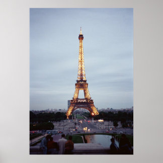 Póster Torre Eiffel em Dusk