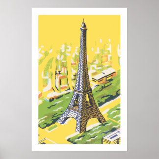 Poster Torre Eiffel em Paris
