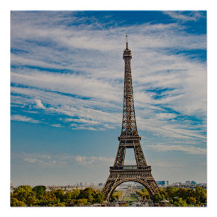 Póster Torre Eiffel em Paris