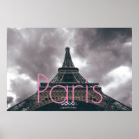 Torre Eiffel em Paris, Cidade Romântica de Amor