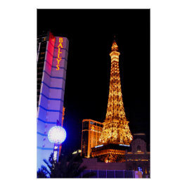 Póster Torre Eiffel Las Vegas Estados Unidos da América