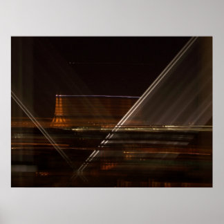 Póster Torre Eiffel no Céu Noturno