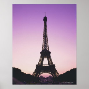 Poster Torre Eiffel no por do sol
