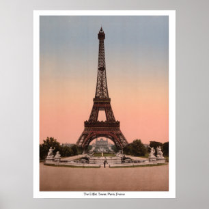 Póster Torre Eiffel, Paris, França