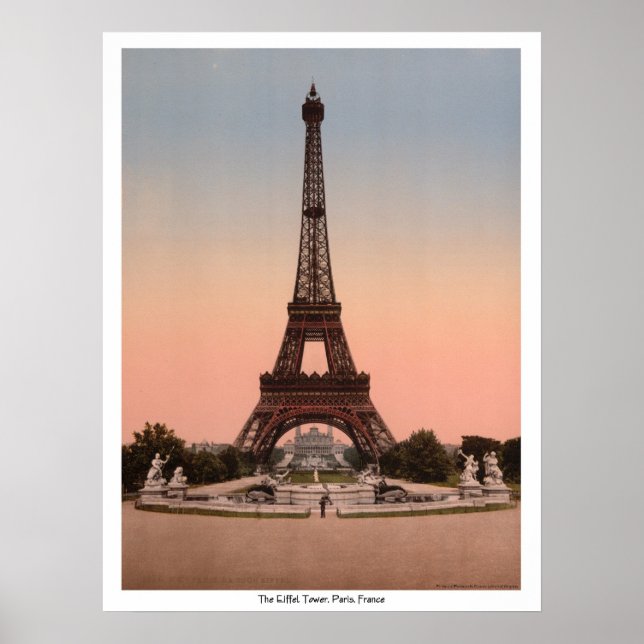 Póster Torre Eiffel, Paris, França (Frente)