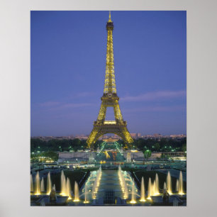 Póster Torre Eiffel, Paris, França 2