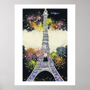 Poster Torre Eiffel Paris, Presente para Viajante