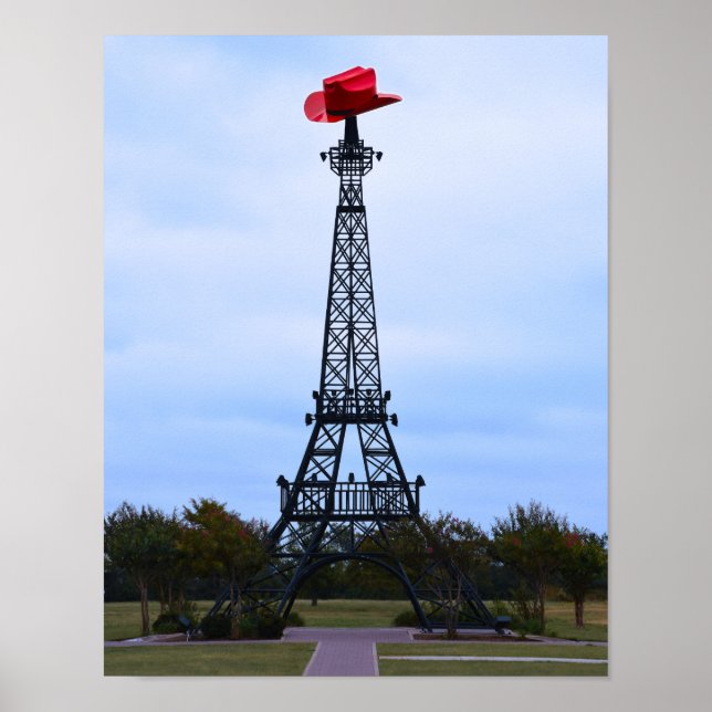 Póster Torre Eiffel, Paris, Texas (Frente)